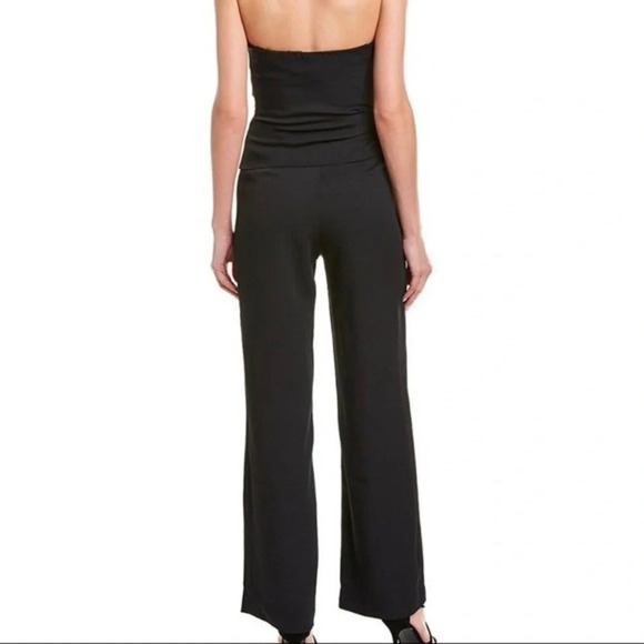 Ronny Kobo Ambre Strapless Jumpsuit in Black - Picture 2 of 13